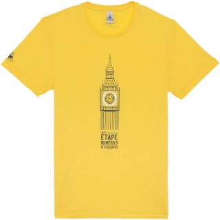 Le Coq Sportif T-Shirt Fanwear Fanwear Tour De France 2014 N°14 Jaune Polos Personnalisé